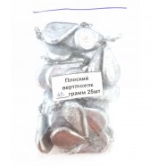 Грузило з вертлюжком Крапля плоска, вага 28г