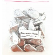 Грузило з вертлюжком Крапля плоска, вага 35г