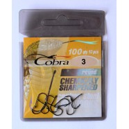Рибальські гачки Cobra round, 10шт, розмір № 3