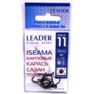 Гачки для риболовлі Leader ISEAMA BN, № 11 (8шт.)