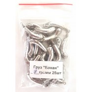 Грузило для риболовлі Банан з вертлюгом, вага 7г
