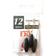 Грузило для риболовлі Токіо-риг (Чупа-Чупс), 3 шт, вага 12г