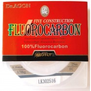 Флюорокарбон Dr.AGON FIVE CONSTRUCTION, 25м, діаметр 0,16мм