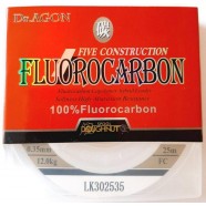 Флюорокарбон Dr.AGON FIVE CONSTRUCTION, 25м, діаметр 0,35мм