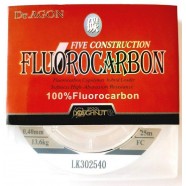 Флюорокарбон Dr.AGON FIVE CONSTRUCTION, 25м, діаметр 0,40мм