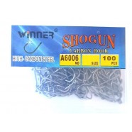 Гачки WINNER SHOGUN, 100 шт, розмір № 8