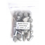 Грузило рибальське, Крапля плоска ковзна, вага 23г