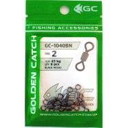 Вертлюг для снастей GC американка 1040BN (6-12 шт), розмір № 2