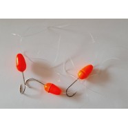 Готова оснащення Dr.AGON на пеленгаса / кефаль оранж. 3кр.