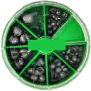 Набір грузил для риболовлі малий, 7 видів