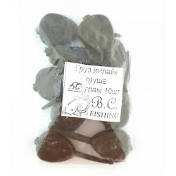 Грузило риболовне Груша інлайн, вага 42г