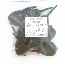 Грузило риболовне Груша інлайн, вага 50-55г