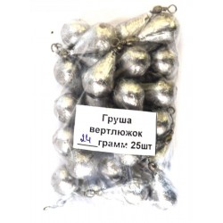 Грузило Крапля / груша з вертлюгом, вага 25г