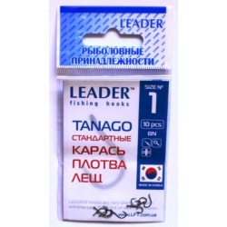 Гачки для риболовлі Лідер TANAGO BN, № 1 (10шт.)