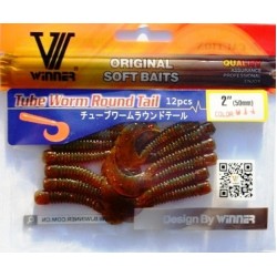 Їстівна силіконова принада Вінер, TBR-004, 50мм, колір № 14