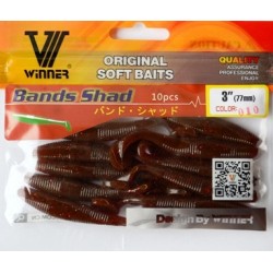 Силіконова їстівна принада Вінер, TBR-011, 77мм, колір № 10