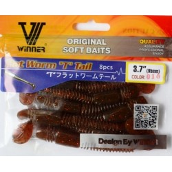 Приманка їстівна силіконова Вінер, TBR-017, 95мм, колір № 10