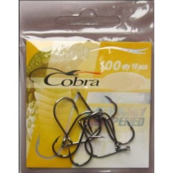 Рибальські гачки Cobra round, 10шт, розмір № 5