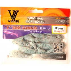 Принада-Їстівка силіконова Winner, TBR-019, 75мм, колір № 7