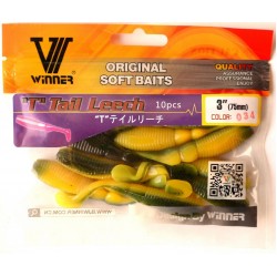 Принада-Їстівка силіконова Winner, TBR-019, 75мм, колір № 34