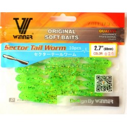 Силікон-приманка їстівний Winner, TBR-014, 68мм, колір № 20