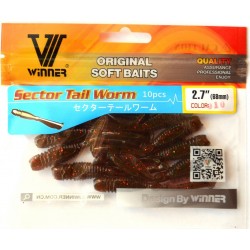 Силікон-приманка їстівний Winner, TBR-014, 68мм, колір № 10