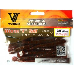 Силіконова їстівна приманка Winner, TBR-005, 90мм, колір № 10