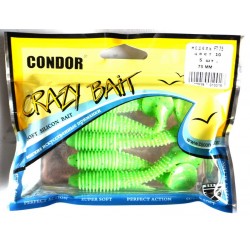 Силіконова принада їстівна Condor (Кондор), FT-75, 75мм, 5шт., колір № 10