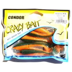 Силіконова принада їстівна Condor (Кондор), FT-75, 75мм, 5шт., колір № 18