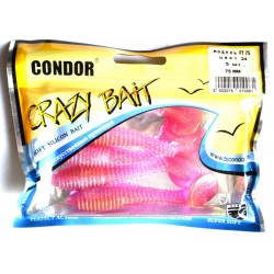 Силіконова принада їстівна Condor (Кондор), FT-75, 75мм, 5шт., колір № 24
