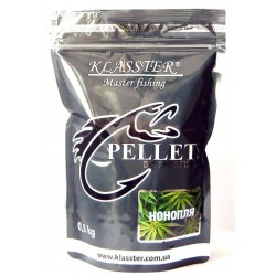 Пелети KLASSTER прикормочный гранула 4мм, 500г., конопля