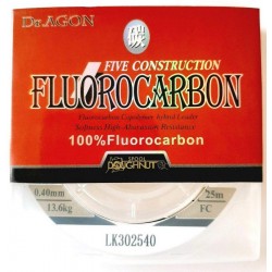 Флюорокарбон Dr.AGON FIVE CONSTRUCTION, 25м, діаметр 0,40мм
