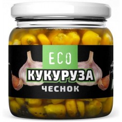 Наживка Кукурудза ECO ROBIN скло 200г., часник