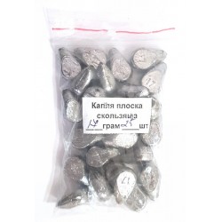 Грузило для риболовлі, Крапля плоска ковзна, вага 17г