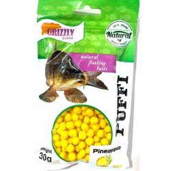 Повітряне тісто для риболовлі, Puffi Grizzly Міні, вага 30г, смак Ананас