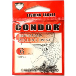 Рибальський Вертлюг Condor, 10шт, розмір № 6