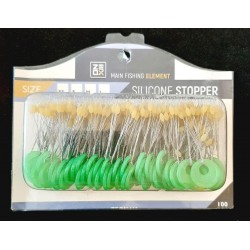 Стопор для риболовлі ZEOX Silicone YL (100*6шт), розмір M