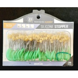 Стопор для риболовлі ZEOX Silicone YL (100*6шт), розмір L