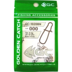 Застібка для снастей Golden Catch американка 1020BN (10-12 шт), розмір № 000