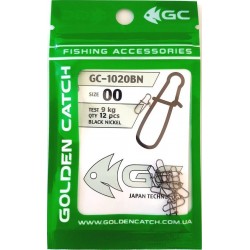 Застібка для снастей Golden Catch американка 1020BN (10-12 шт), розмір № 00