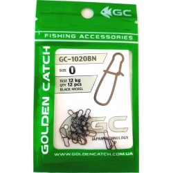 Застібка для снастей Golden Catch американка 1020BN (10-12 шт), розмір № 0