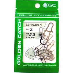 Застібка для снастей Golden Catch американка 1020BN (10-12 шт), розмір № 2