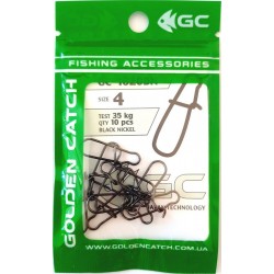 Застібка для снастей Golden Catch американка 1020BN (10-12 шт), розмір № 4