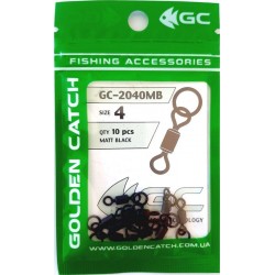 Вертлюг для снастей GC з кільцем 2040HB (10 шт), розмір № 4