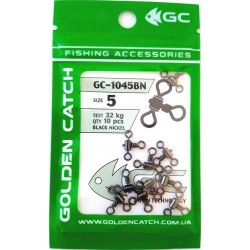 Вертлюг для риболовлі GC потрійний 1045BN (10 шт), розмір № 5