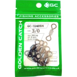 Вертлюг для снастей GC американка 1040BN (6-12 шт), розмір № 3/0