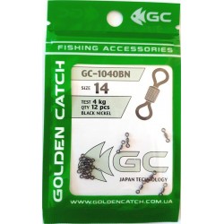 Вертлюг для снастей GC американка 1040BN (6-12 шт), розмір № 14