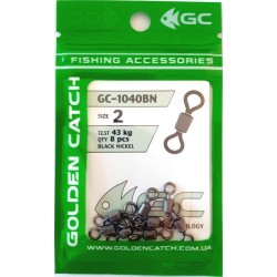 Вертлюг для снастей GC американка 1040BN (6-12 шт), розмір № 2