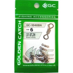 Вертлюг для снастей GC американка 1040BN (6-12 шт), розмір № 6