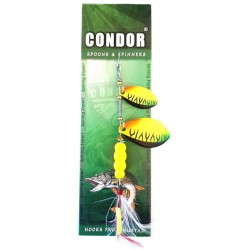Блешня-вертушка подвійна Condor, 5157, колір CB03, 15гр